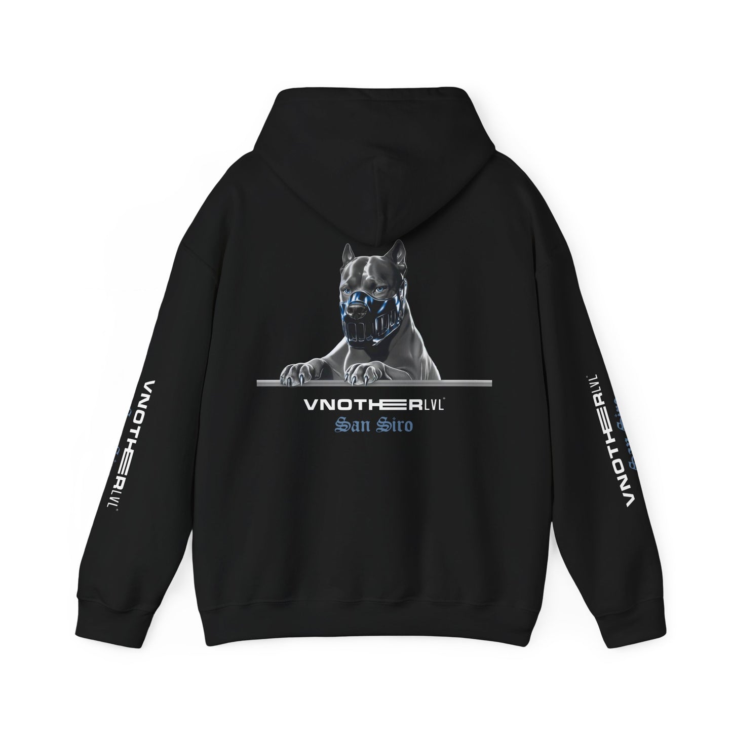 VNOTHERLVL Blue Hoodie - Pitbull / San Siro / Inter / Milano