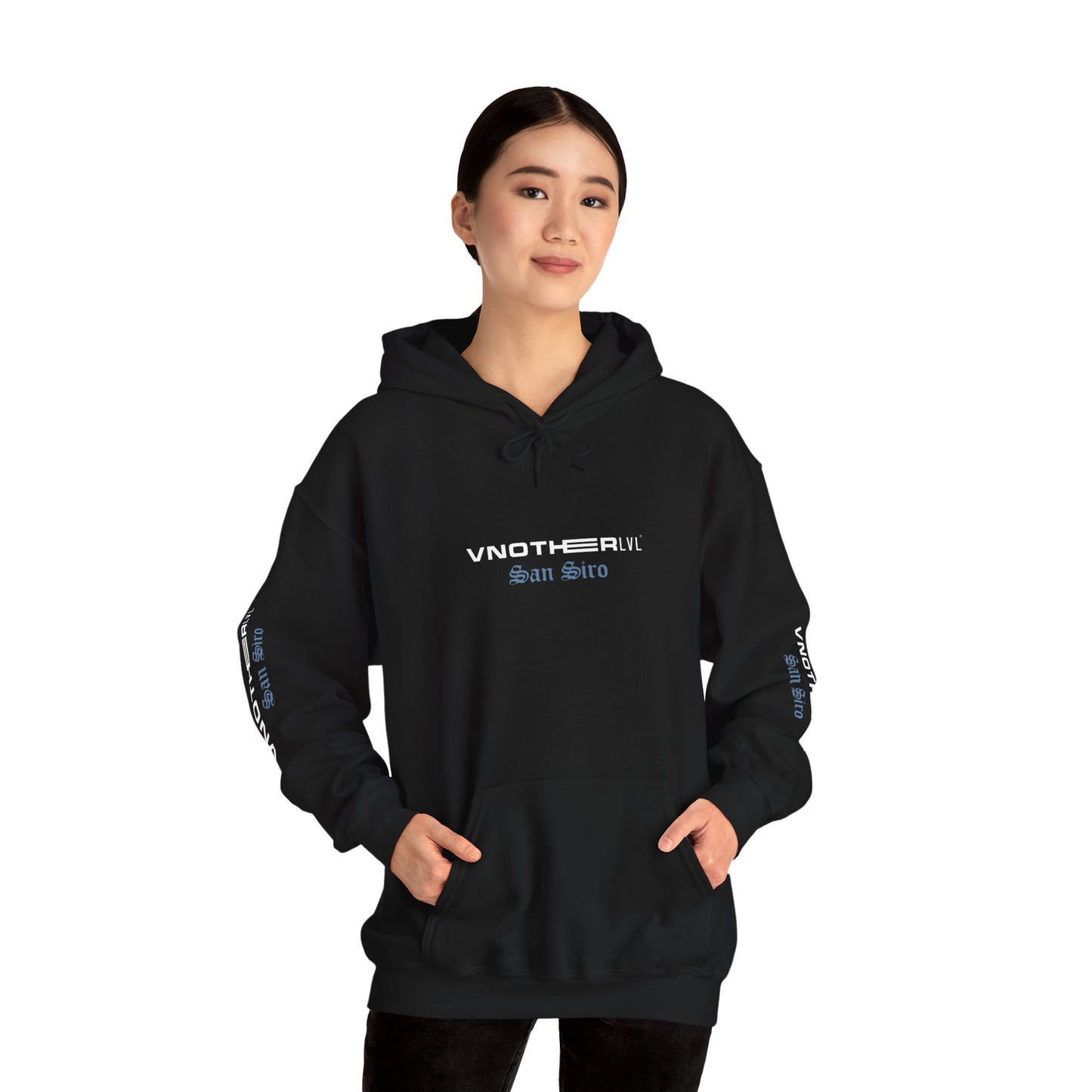 VNOTHERLVL Blue Hoodie - Pitbull / San Siro / Inter / Milano