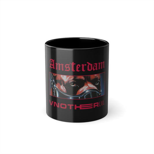 VNOTHERLVL Black Coffee Mug - Amsterdam / Ajax / Holland