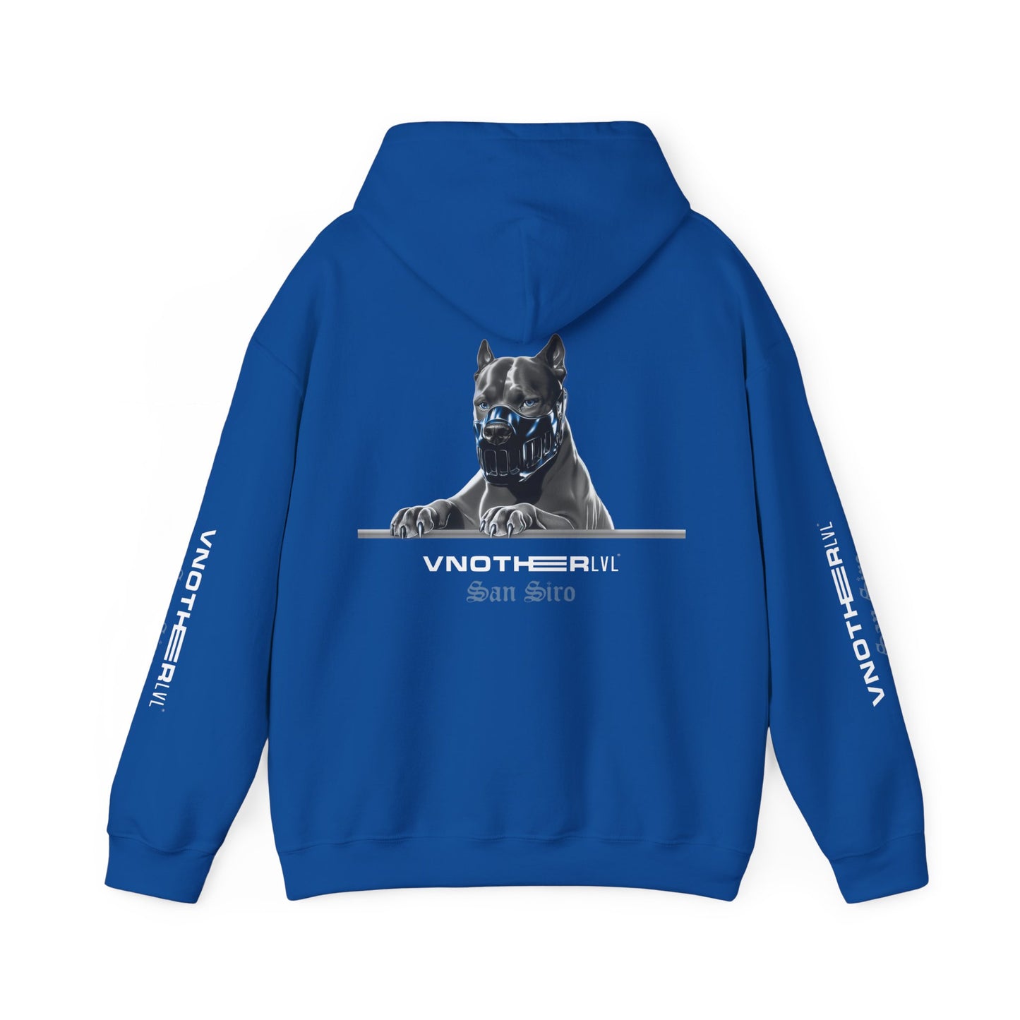 VNOTHERLVL Blue Hoodie - Pitbull / San Siro / Inter / Milano