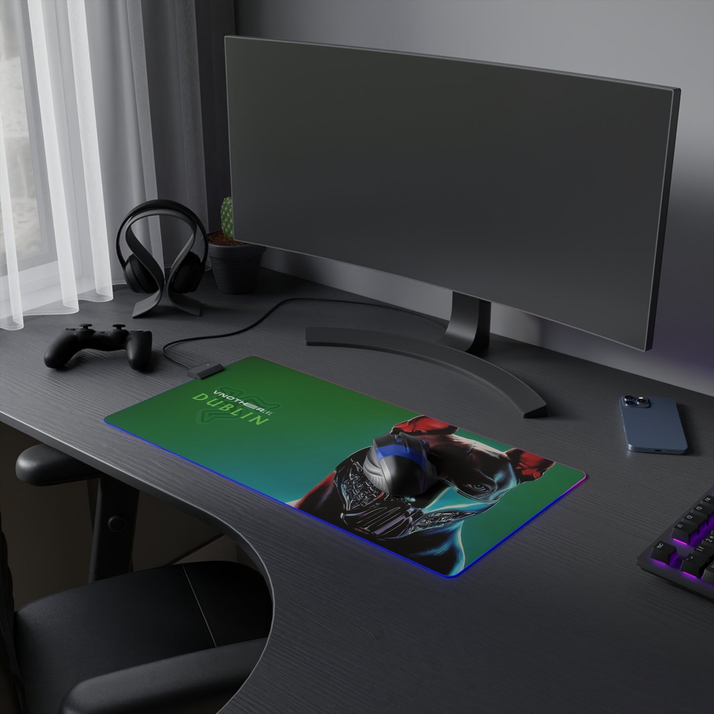 VNOTHERLVL Illuminated Gaming Mouse Pad - Dublin / Ireland