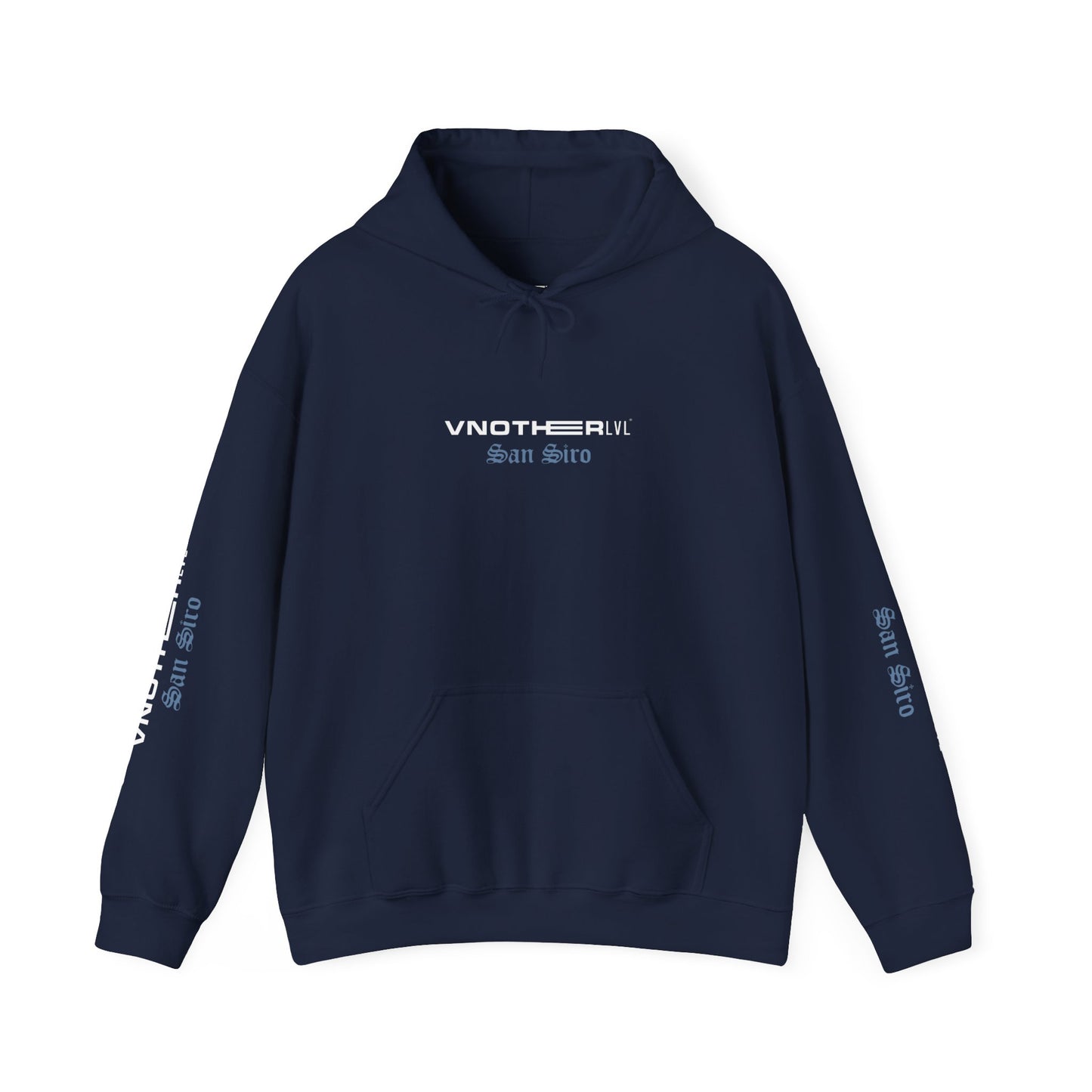 VNOTHERLVL Blue Hoodie - Pitbull / San Siro / Inter / Milano